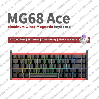 IROK MG68 Ace MG68 Plus MG68 Pro MG68 MAX Mini Aluminum Magnetic Gaming Mechanical Keyboard 60% Rapid Trigger Gamer Keyboard