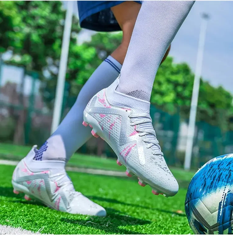 Oversized Football Boots for Youth & Children, Comfortable Flexible Design, Stable Anti-slip Performance for Outdoor Field Sports