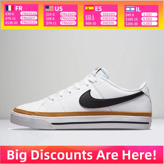 Nike Court Legacy Retro Sneakers Classic Tennis Heritage Cushioned Comfort Everyday Wear Unisex DH3161-100