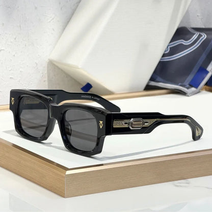 DUSENBERG Square Thick Acetate Sunglasses Handmade Classical Vintage UV400 High Quality for Men Women Optical Glasss with Case