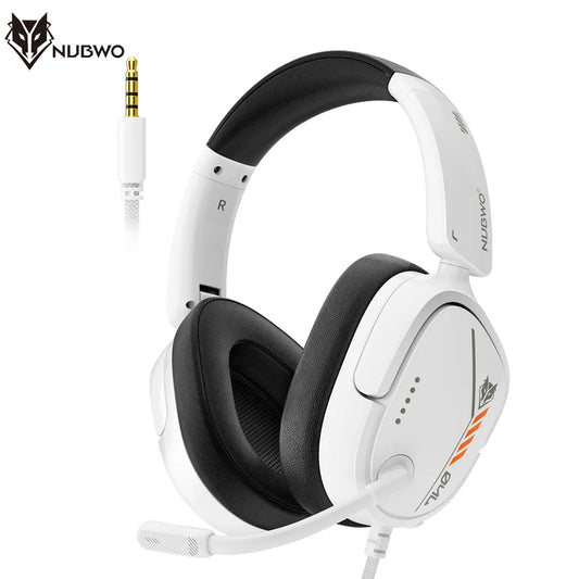 NUBWO HG04L Gaming Headset for PS5/PS4,Xbox Series X|S/Xbox One,Switch Clear Unidirectional Mic 3.5mm Jack Headphone for Gaming