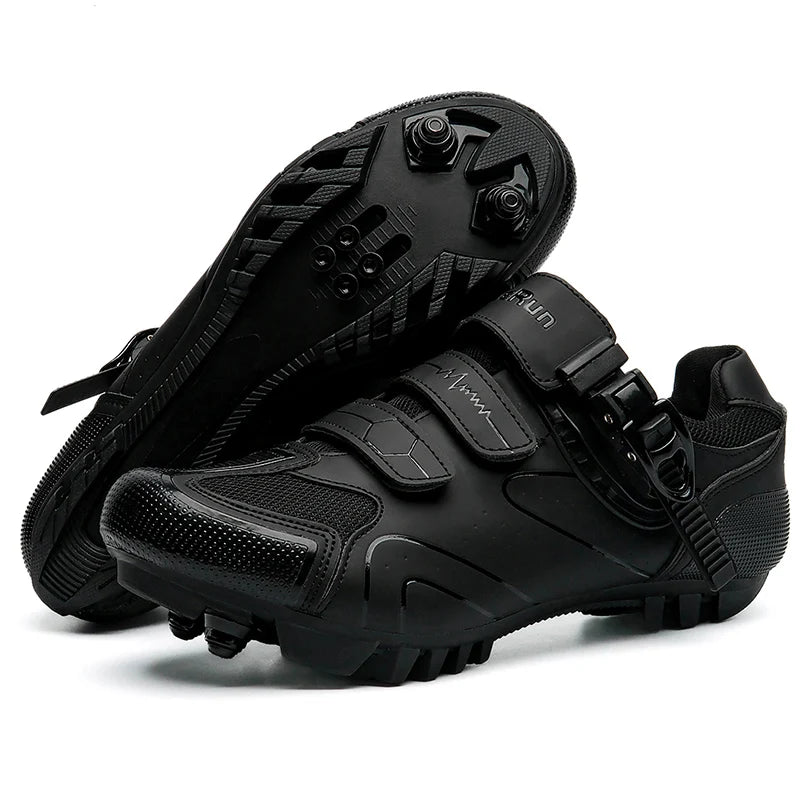 Spring 2025 MTB Cycling Shoes with Clamps for Men, Carbon Sports Shoes, Speed, Mountain Running, Mountain Bike Shoes