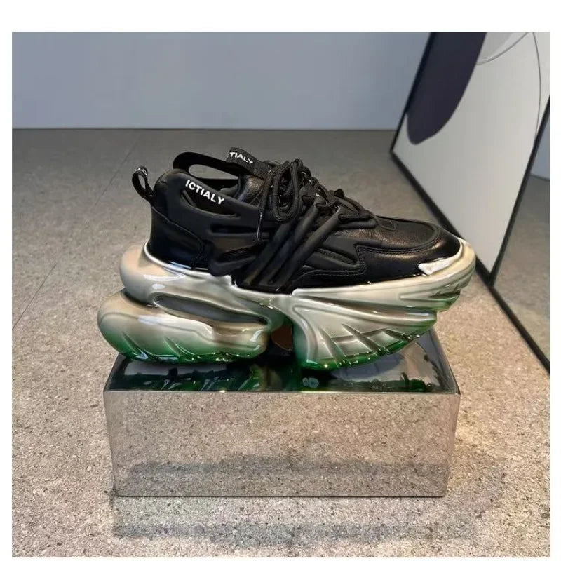 2026 Original Brand Couples Fashion Thick Bottom Sport And Leisure Shoe Designer Height Increase Anti Slip Outdoor Walking Shoe