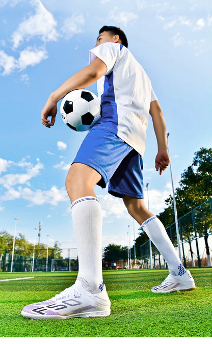 New Men's Soccer Shoes High-Quality Cleats Football Boots Sneakers Hot-Selling Indoor Futsal Non-Slip Match Grass High-Top Outdoor