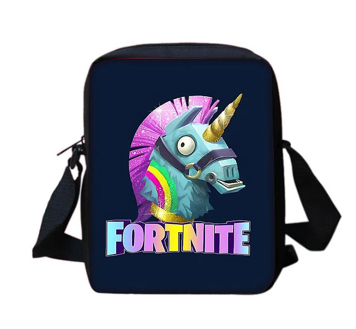 Hot Classic Game Fortnite Boys and Girls Printed Shoulder Messenger Bag Child Casual Handbag Men Women Phone Bag Shopping Bag