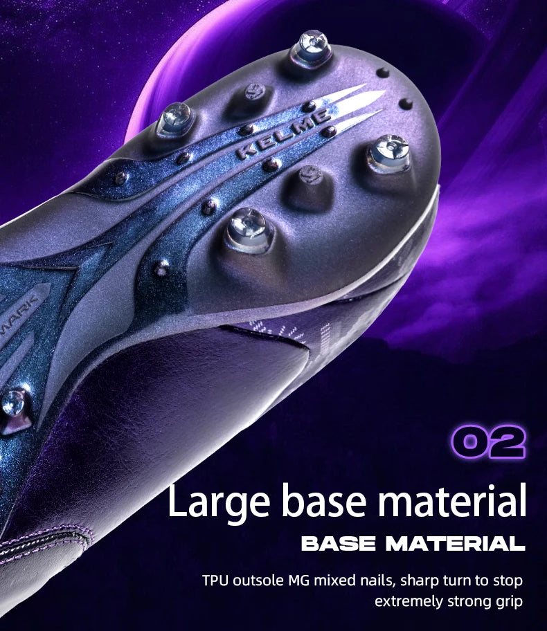 Kelme Kangaroo Leather Mg Soccer Shoes Professional Match Sports Football Shoes Outdoor Anti Slip Football Boots