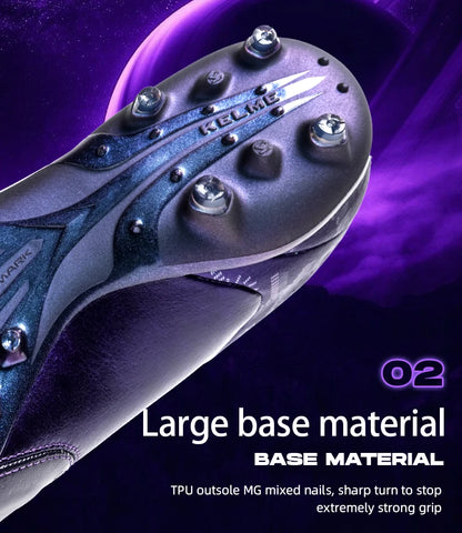 Kelme Kangaroo Leather Mg Soccer Shoes Professional Match Sports Football Shoes Outdoor Anti Slip Football Boots