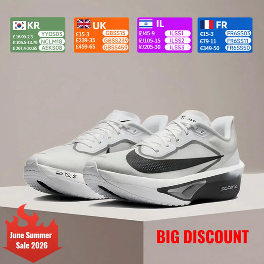 Nike ZOOM FLY 6 Casual Comfort Classic Training Shoes - Slip-Resistant, Durable Cushioning Running Shoes FN8454-100