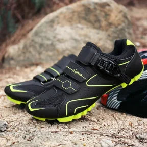 Unisex Hard Sole Cycling Shoes – 4-Season Road Bike Lock Pedal Shoes for MTB Outdoor Sports