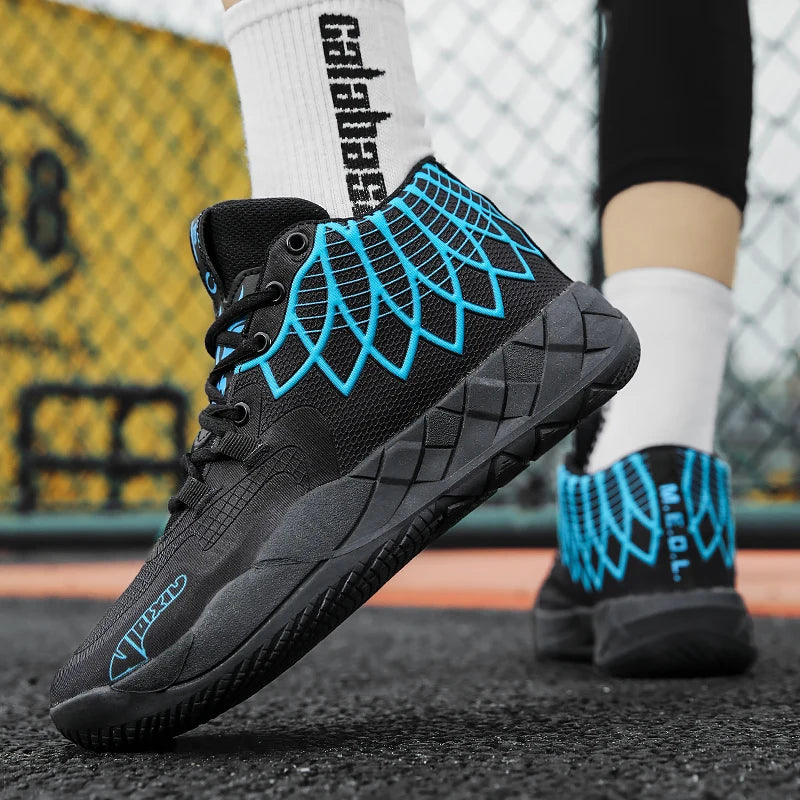 Youth Basketball Shoes for Actual Combat, Outdoor Comfortable Cushioning, Wear-Resistant, Fashionable, Breathable, High Quality