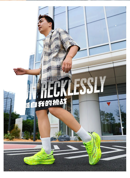 2026 Air Cushion Jogging Shoes Running Shoes Carbon Board Marathon Men Sports Breathable Lightweight Women's Nonskid Sneakers