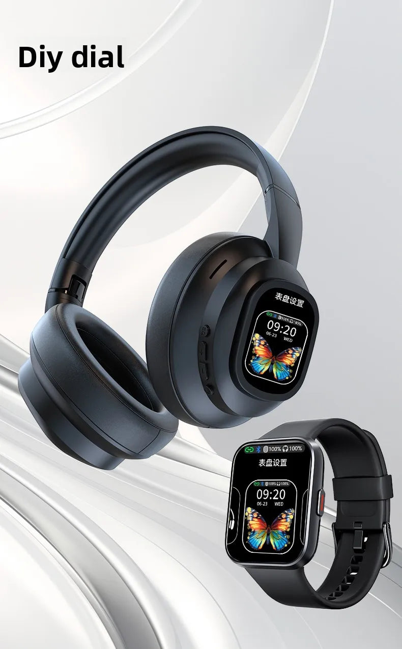 HYUNDAI X1PRO kabellose Bluetooth 6.0 KI-Übersetzungs-Ohrhörer – 100+ Sprachen, Touch-Control, LED-Display, geräuschunterdrückende Kopfhörer