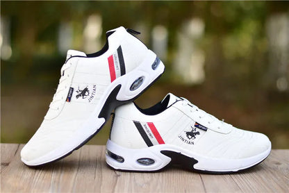 Men's Leather Sneakers Casual Versatile Outdoor Non-slip Running Footwear Fashion Men's Board Shoes Zapatos Homme