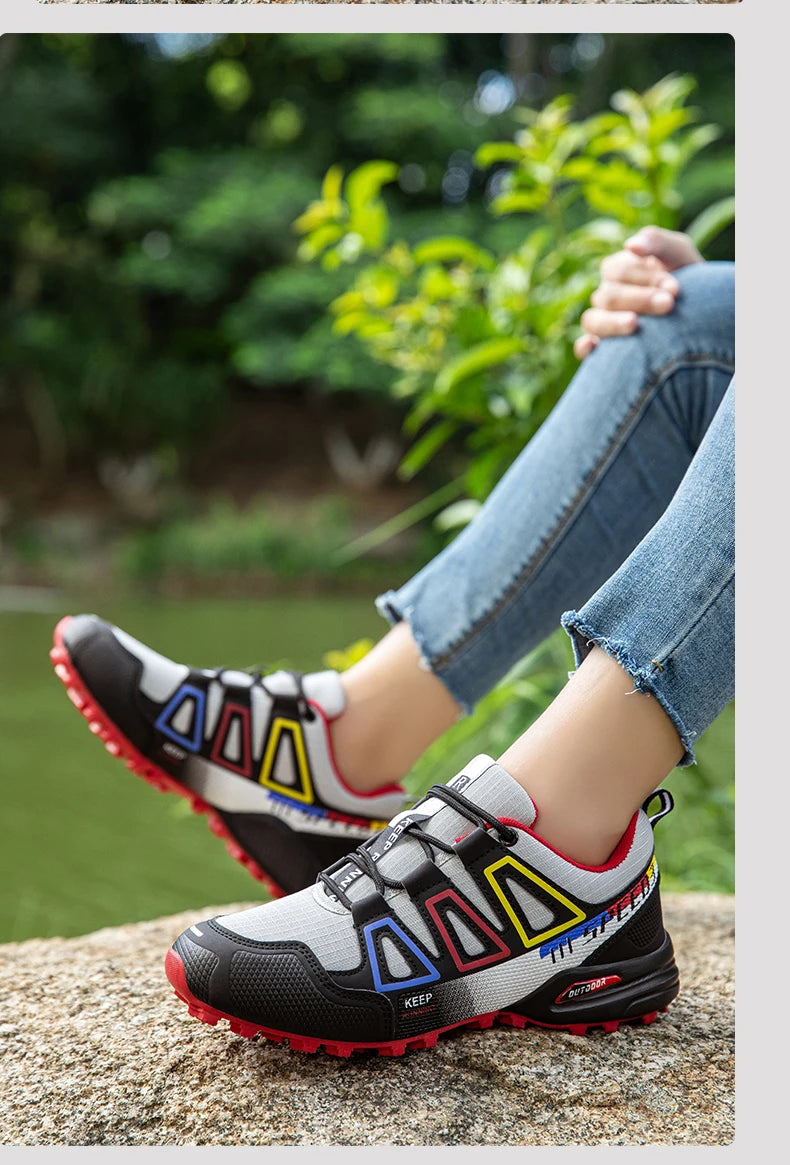 Women Waterproof Hiking Shoes Men's Big Size Up To 48 Outdoor Trainers Trekking Sneakers Climbing Trekking Hunting Tactical Sneakers