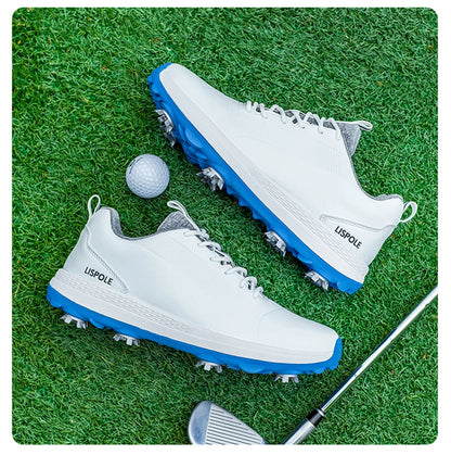 Hot Sale Leisure Golf Shoes Men's Waterproof Golf Spikes Sneakers Professional Non-Slip Golf Trainers Luxury Sports Shoes