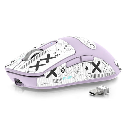 ATTACK SHARK X3 leichte kabellose Gaming-Maus, 49g Tri-Mode, PAW3395 26K DPI Sensor, 200h Akkulaufzeit, 5 programmierbare Tasten