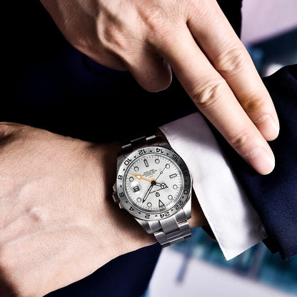 Pagani Design 2026 Nuevo reloj de buceo para hombre 42mm zafiro mecánico automático GMT 100m resistente al agua PD1682