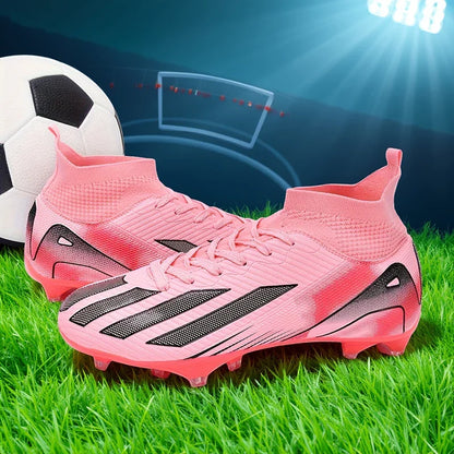 New Men's Soccer Shoes Adult Non-Slip Football Boots Cleats Boys Ultralight Sport Outdoor Comfortable Training Match Grass