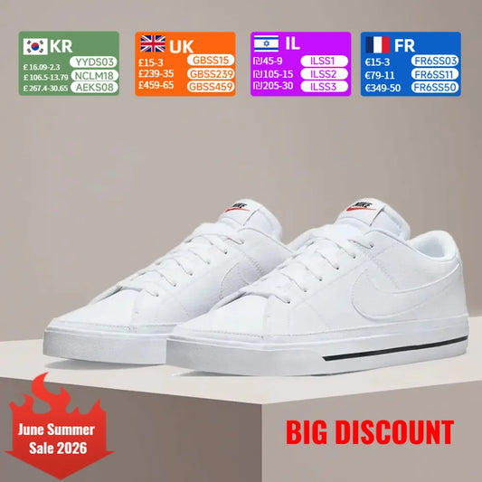 Nike Court Legacy Sneakers Classic Comfort, Cushioning, Slip-Resistant, Durable Casual Everyday Wear DH3162-101