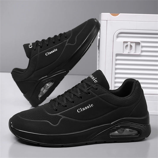 Men's Breathable Shock-Absorbing Running Shoes with Air Cushion Lightweight Low-Top Sneakers for Gym Training Casual Wear