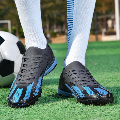 New Men Soccer Shoes Futsal Indoor Football Boots Sport Match Training Kids TF Cleats Grass Ankle Hot-selling High-quality Light