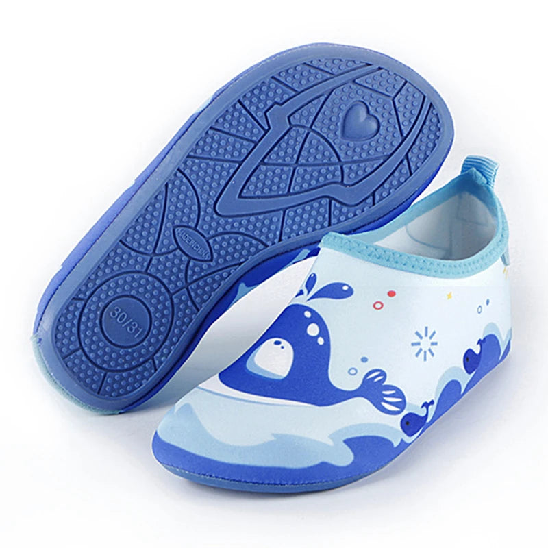 Boys Girls Soft Foldable Water Shoes Kids Beach Summer Outdoor Wading Shoes Swimming Surf Sea Slippers Quick-Dry Aqua Shoes