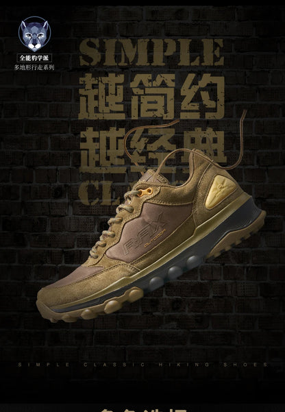 Rax Cowhide Hiking Shoes Men Outdoor Mountain Antiskid Climbing Sneakers Warm Lightweight Trekking Boots Sports Casual Shoes