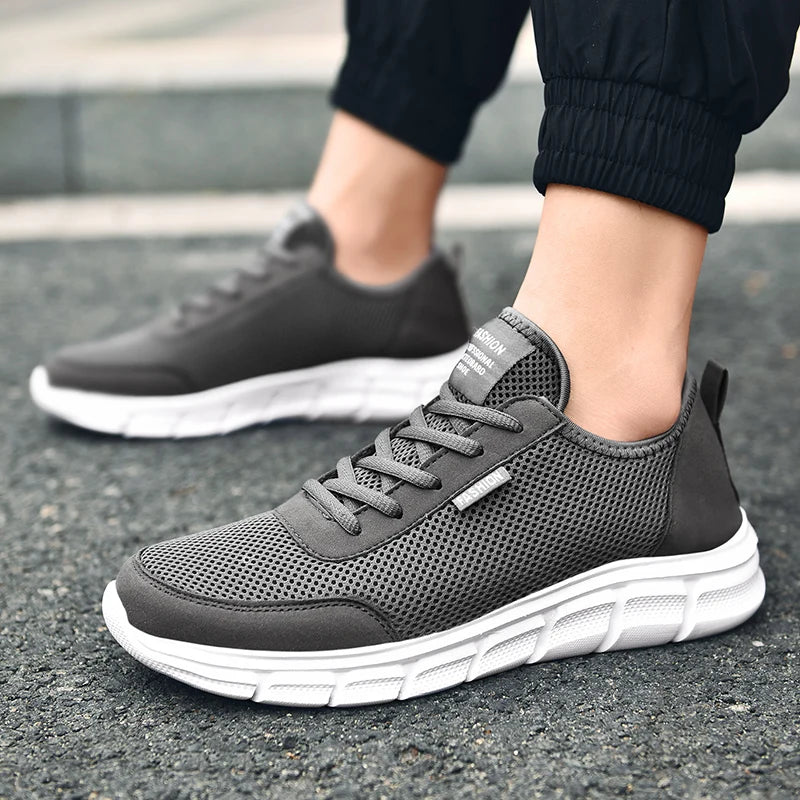 Men's Summer Sneakers Casual Running Shoes Breathable Walking Mesh Lightweight Sports Shoes Comfortable Fashion Shoes Zapatillas