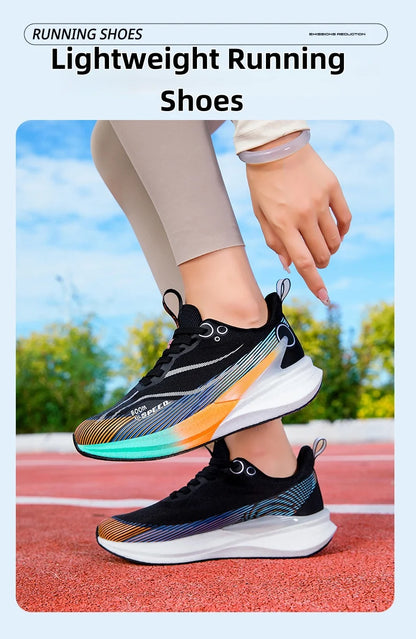 Scarpe da corsa marathon professionali da uomo e donna 2025 con piastra in carbonio, ammortizzazione, ultra leggere, supporto stabile, scarpe sportive