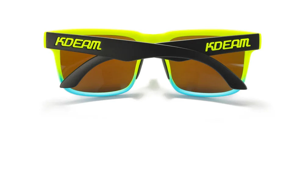2025 Kdeam Polarized Sunglasses for Men Women Fashion Unisex Brand Trendy Outdoor Eyewear For Couple Mirror red lens