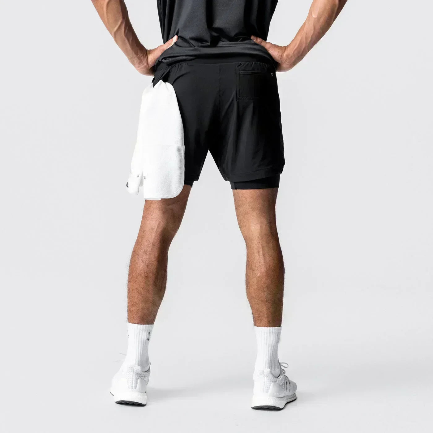Pantaloncini da palestra da uomo Anime Demon Slayer ad asciugatura rapida, pantaloncini doppio strato 2 in 1, sportswear Y2K estate 2026, streetwear traspirante