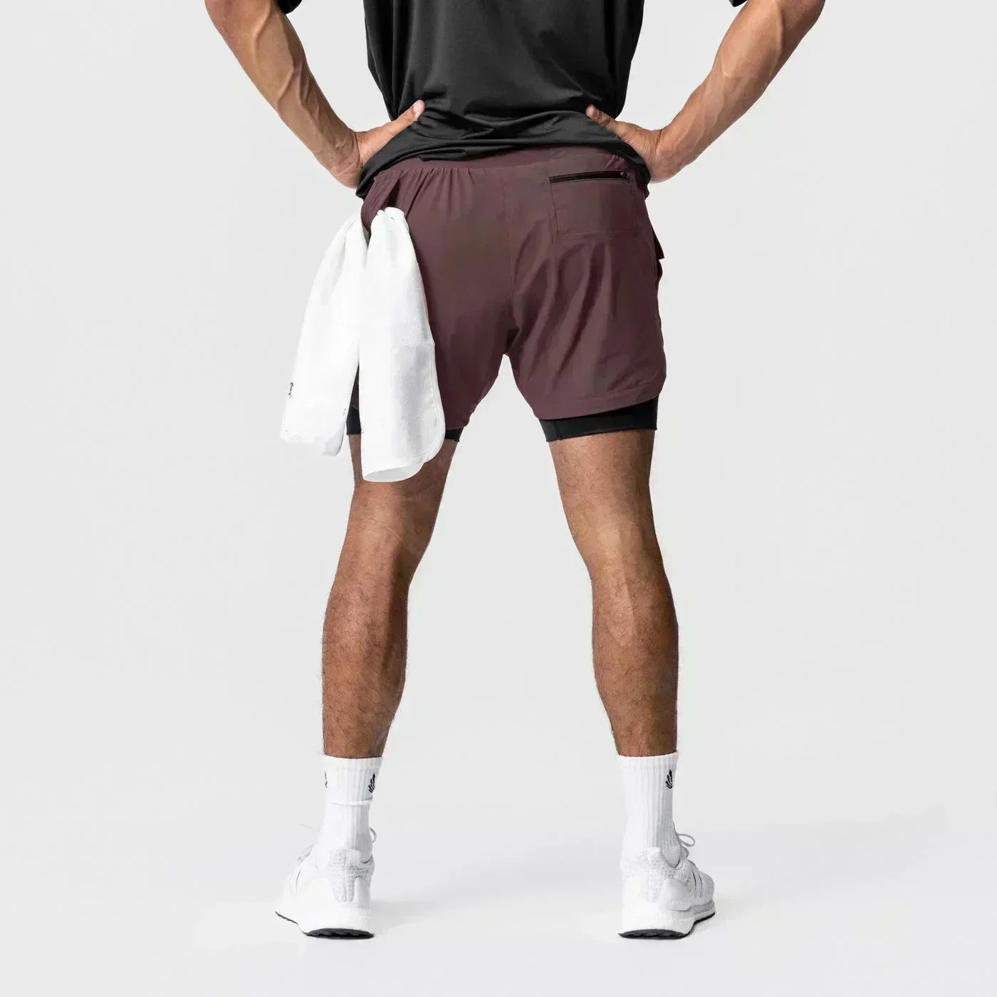Pantaloncini da palestra da uomo Anime Demon Slayer ad asciugatura rapida, pantaloncini doppio strato 2 in 1, sportswear Y2K estate 2026, streetwear traspirante