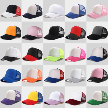 Personalized Logo Trucker Hats Men Women Foam Mesh Hats Sports Team Baseball Caps Custom Logo Sun Hat Snapback Adult Gorras Caps