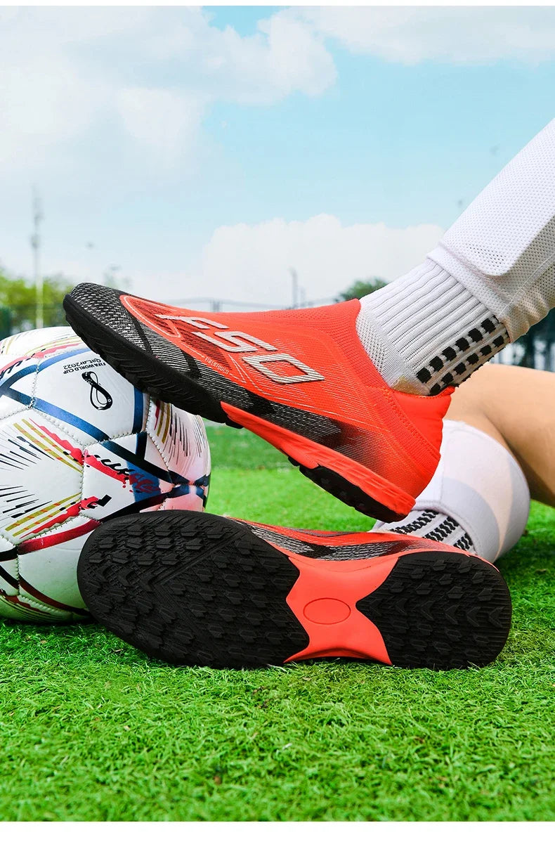 Men's New Indoor TF Football Boots High Quality Training Original Male Breathable Non-Slip Soccer Shoes Turf Futsal Football Shoes