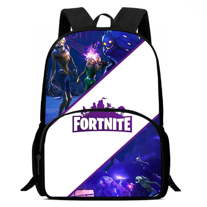 Класическа детска раница Fortnites за момчета и момичета, ученическа чанта, подарък за рожден ден, голям капацитет, за училище и къмпинг, издръжлива раница