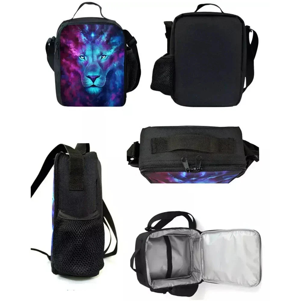 Bolsa térmica infantil de gran capacidad para niño Hot Game F-FortniteS, niña estudiante, picnic al aire libre, lonchera térmica reutilizable con aislamiento