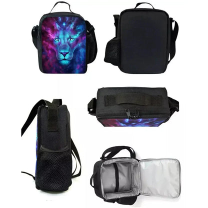 Isolierte Lunchbox für Kinder, großes Fassungsvermögen, Hot-Game-F-FortniteS-Tasche für Jungen, Mädchen und Schüler, für Outdoor-Picknick, wiederverwendbare Thermo-Kühltasche