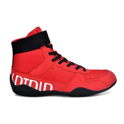 New Men's Large Wrestling Shoes Mesh Breathable Boxing Shoes Anti-Slip Wear-Resistant Sneakers Fashionable Casual High Sport Shoes