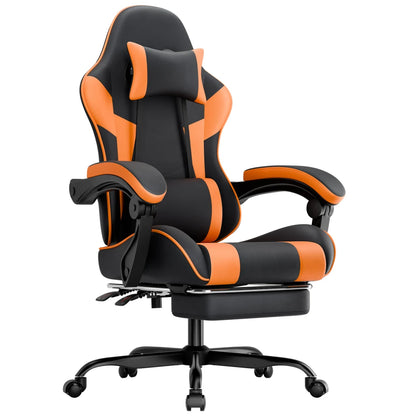 Gaming Chair Ergonomic Gaming Chair with Lumbar Support, Breathable Pu Leather Office Chair,Comfortable Computer Chair