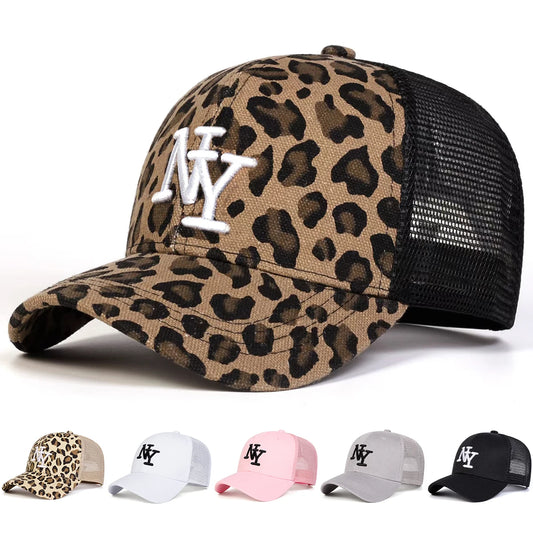 Unisex Letter Embroidery Baseball Net Caps Spring and Summer Outdoor Adjustable Casual Hats Sunscreen Hat Sports Cap