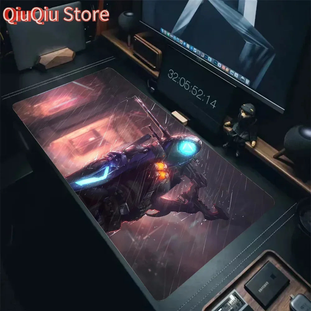 Tapete de Rato Ana Shrike Overwatch para Secretária com Almofada, Acessórios Gaming Prime Gaming XXL, Tapete Acolchoado para Teclado