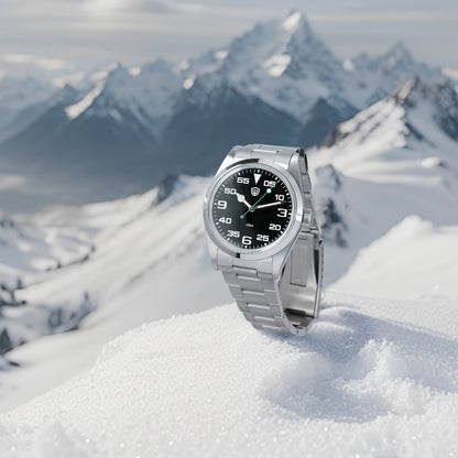 Watchdives WD1016 V3 37mm Uhr mit VH31 Sweep-Uhrwerk, Edelstahlgehäuse, luxuriösem Saphirglas, 100m wasserdicht, Herrenuhr mit Box, ideales Geschenk