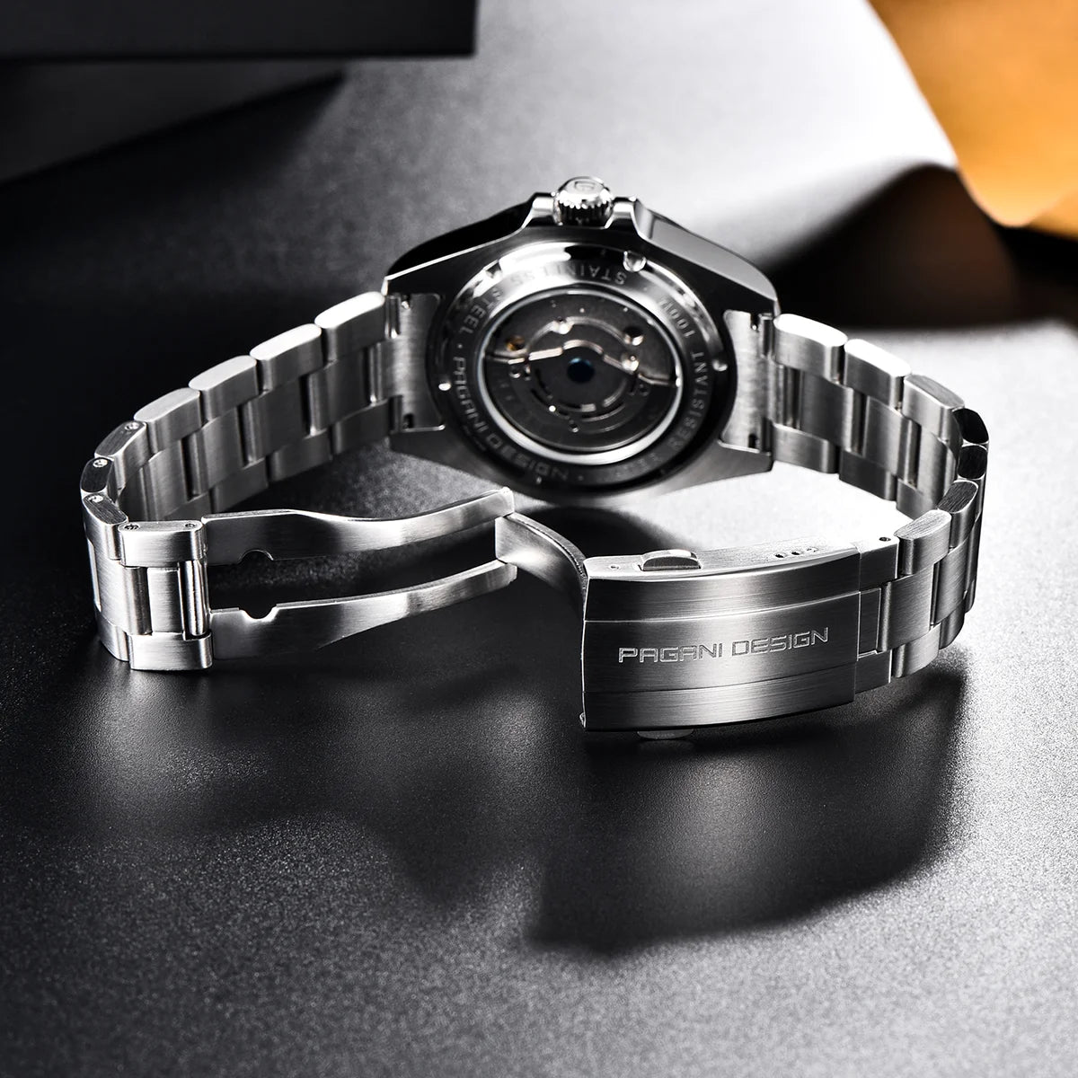 Pagani Design 2026 Nuevo reloj de buceo para hombre 42mm zafiro mecánico automático GMT 100m resistente al agua PD1682