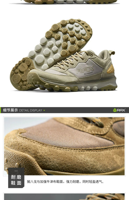 Rax Hiking Shoes Men Outdoor Mountain Antiskid Climbing Sneakers Breathable Lightweight Trekking Boots Sports 2023 Casual Shoes