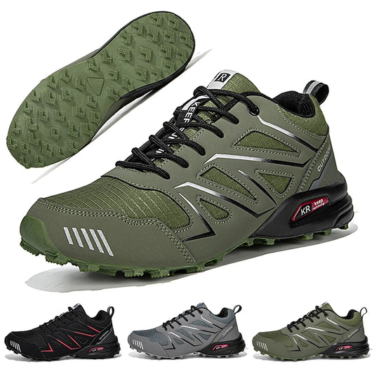 Men Waterproof Hiking Shoes Non-Slip Hunting Boots Outdoor Tactical Training Sports Shoes Men Walking Hiking Travel Shoes
