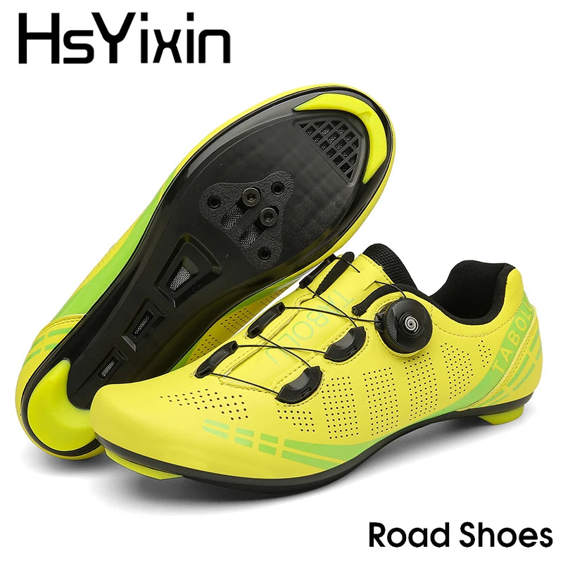 MTB Cycling Shoes Breathable Men’s and Women’s Off-Road Mountain Bike Cycling Shoes Self-Locking Speed Mountain Bike Pedal Shoes