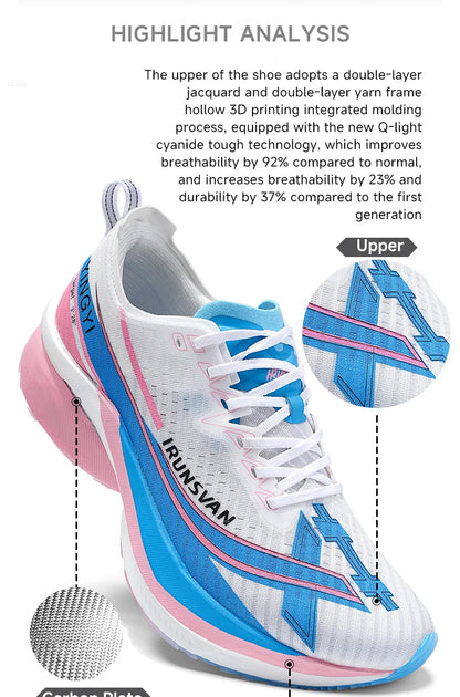 2025 Carbon-Platten-Marathonlaufschuhe Professional Test; stabile Unterstützung, ultraleichte Bounce-Schuhe Unisex 088