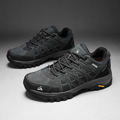 HIKEUP New Arrival Men's Hiking Shoes Breathable Lace Up Trekking Male Cushioning Outdoor Climbing Tourism Sneakers for Men