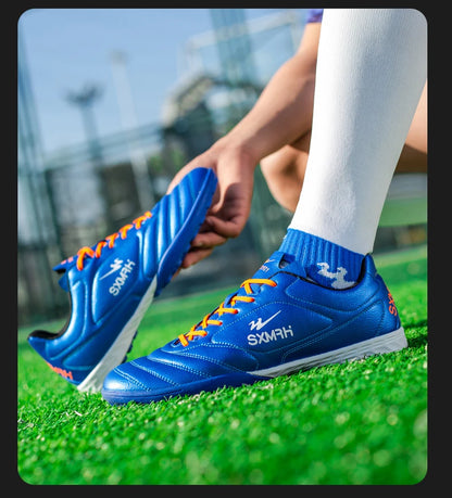 Double Star Men's Genuine TF Turf Soccer Shoes, for Primary School Students, Teenagers, Adults & Kids, Professional Training and Match