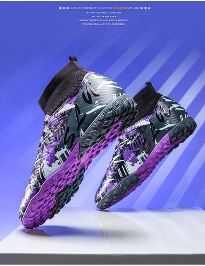 Size 34-46 Men's FG/TF Football Boots Futsal Professional Unisex Kids Soccer Training Outdoor Boys Football Sneakers